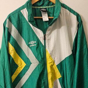 Umbro Premiere Diamond Windbreaker - Green/Yellow